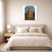 Jean-Leon Gerome - A Young Nymph Teased by Putti - gallery wrap lifestyle bedroom