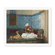 Jean-Leon Gerome - Arnaut Blowing Smoke in His Dog's Nose - canvas print hero