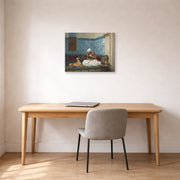 Jean-Leon Gerome - Arnaut Blowing Smoke in His Dog's Nose - gallery wrap lifestyle office