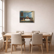 Jean-Leon Gerome - Arnaut Blowing Smoke in His Dog's Nose - poster print lifestyle dining unframed