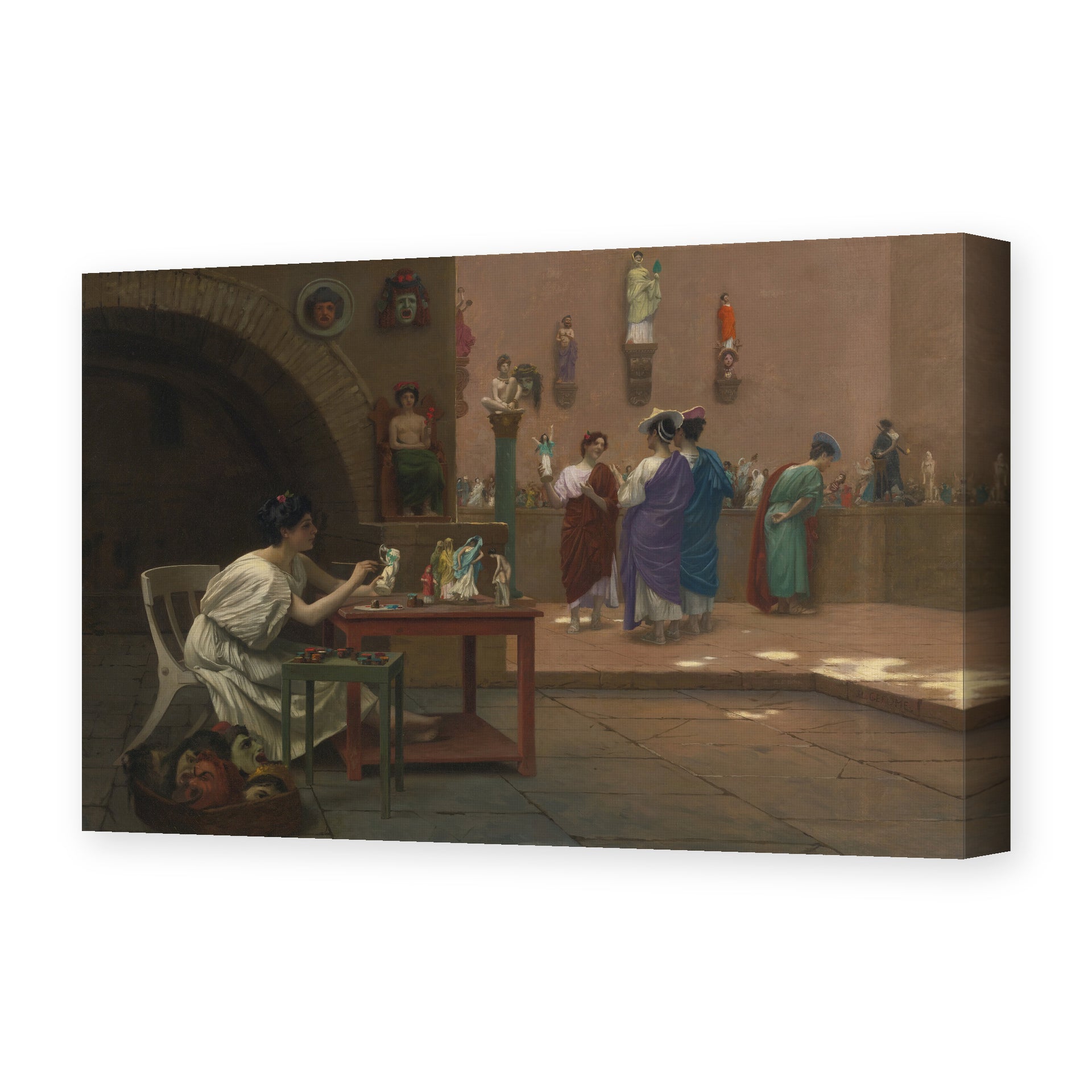Jean-Leon Gerome - Atelier De Tanagra - gallery wrap hero