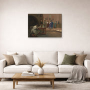 Jean-Leon Gerome - Atelier De Tanagra - gallery wrap lifestyle living room 2