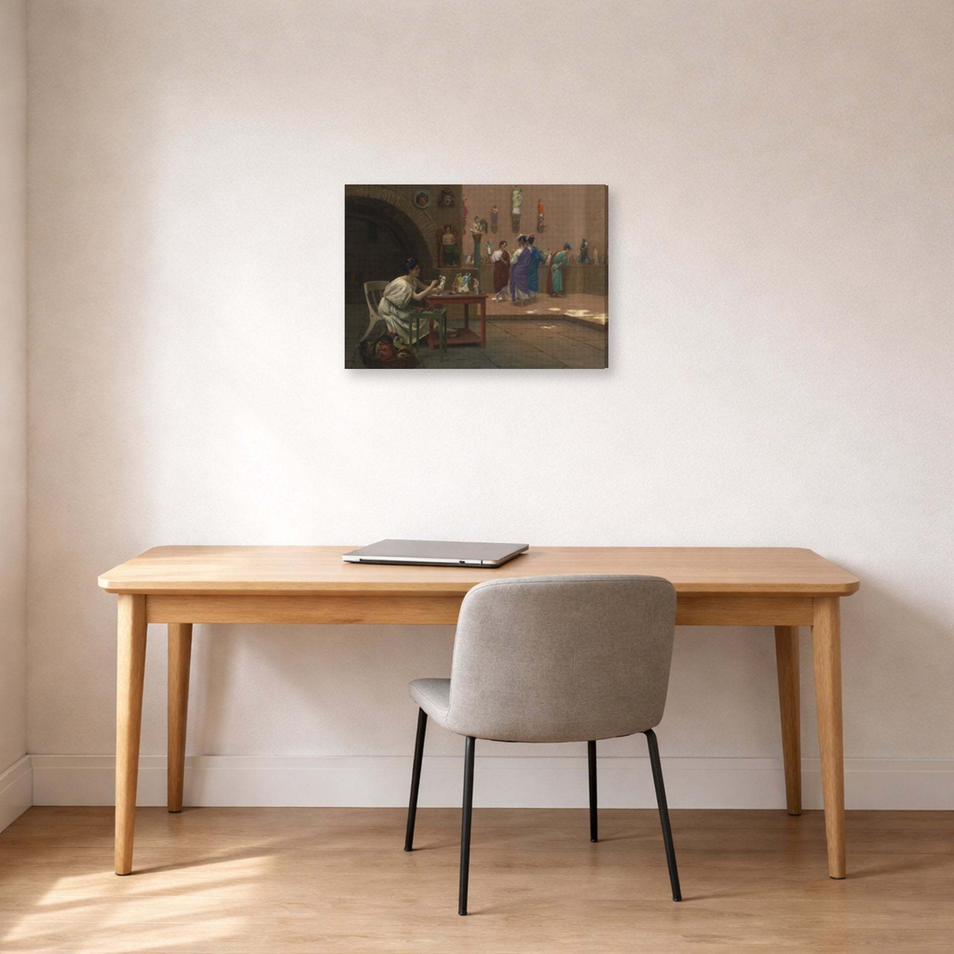 Jean-Leon Gerome - Atelier De Tanagra - gallery wrap lifestyle office