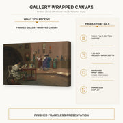 Jean-Leon Gerome - Atelier De Tanagra - gallery wrap product details infographic