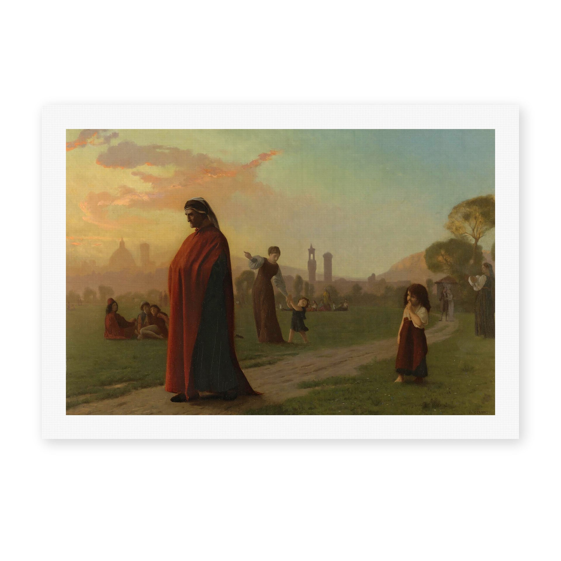 Jean-Leon Gerome - Dante [he Hath Seen Hell] - Jean Leon Gerome Dante he Hath Seen Hell canvas print hero