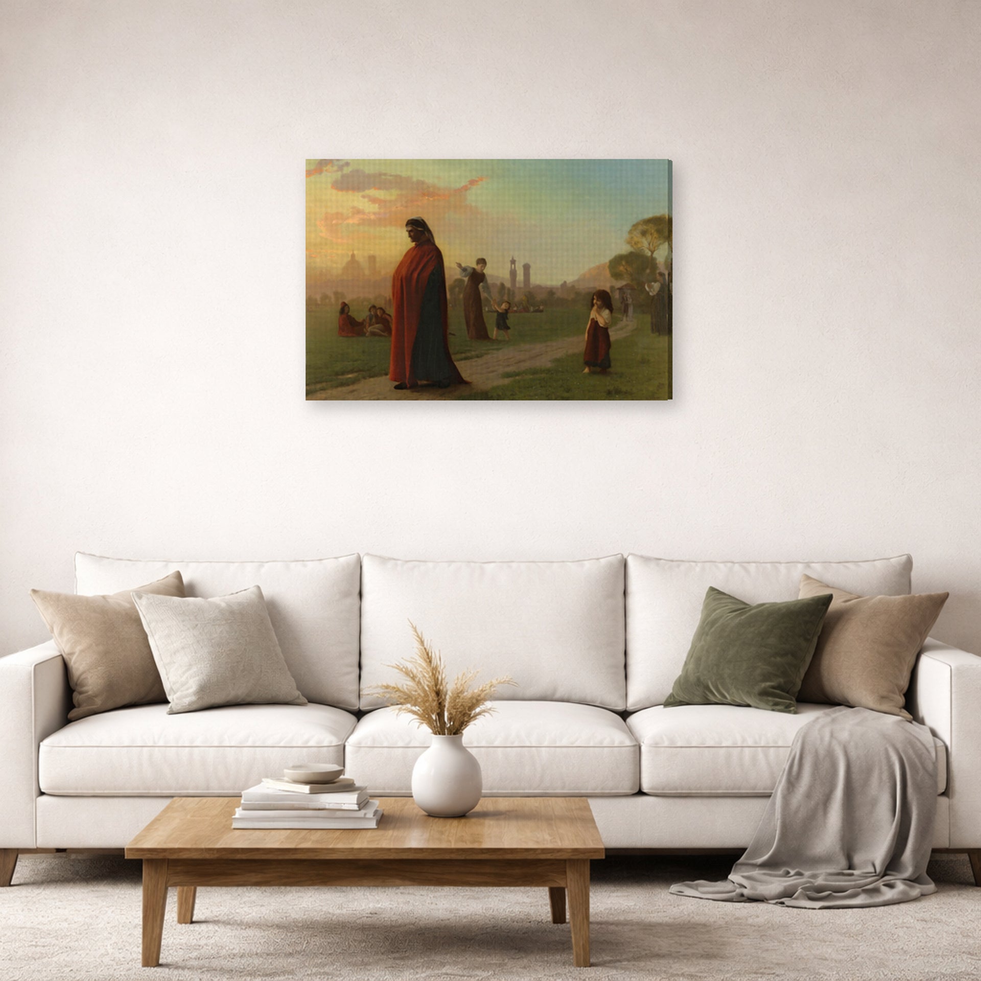 Jean-Leon Gerome - Dante [he Hath Seen Hell] - Jean Leon Gerome Dante he Hath Seen Hell gallery wrap lifestyle living room 2