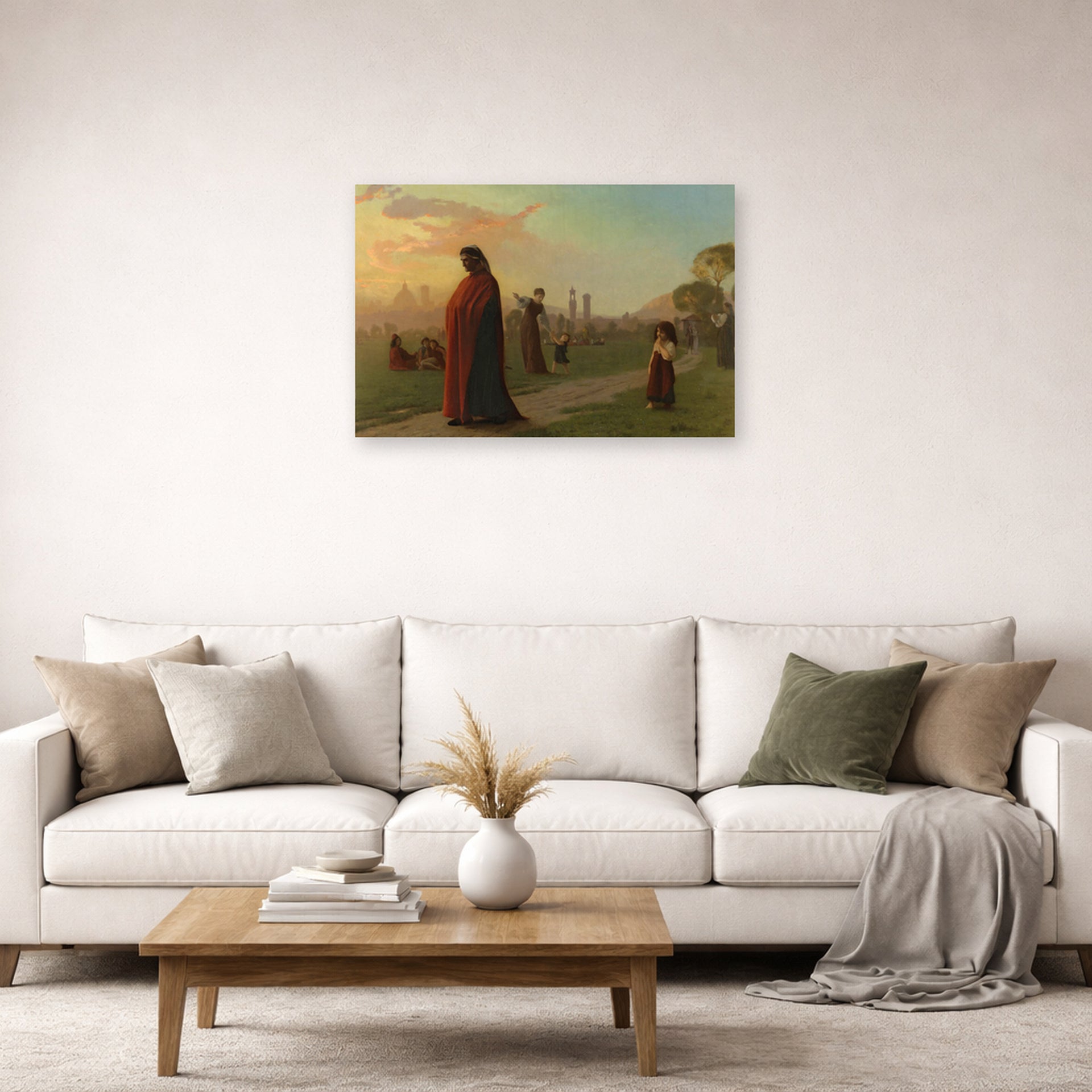 Jean-Leon Gerome - Dante [he Hath Seen Hell] - Jean Leon Gerome Dante he Hath Seen Hell poster print lifestyle living room 2 unframed