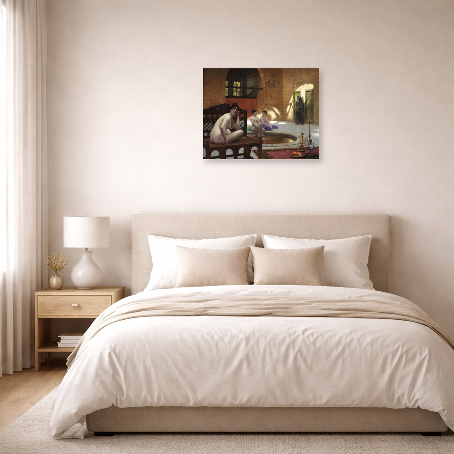 Jean-Leon Gerome - Femmes (au Bain) - Jean Leon Gerome Femmes au Bain poster print lifestyle bedroom unframed