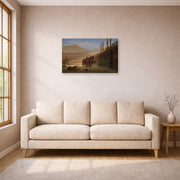Jean-Leon Gerome - Hail Caesar We Who Are About to Die Salute You - gallery wrap lifestyle living room 1