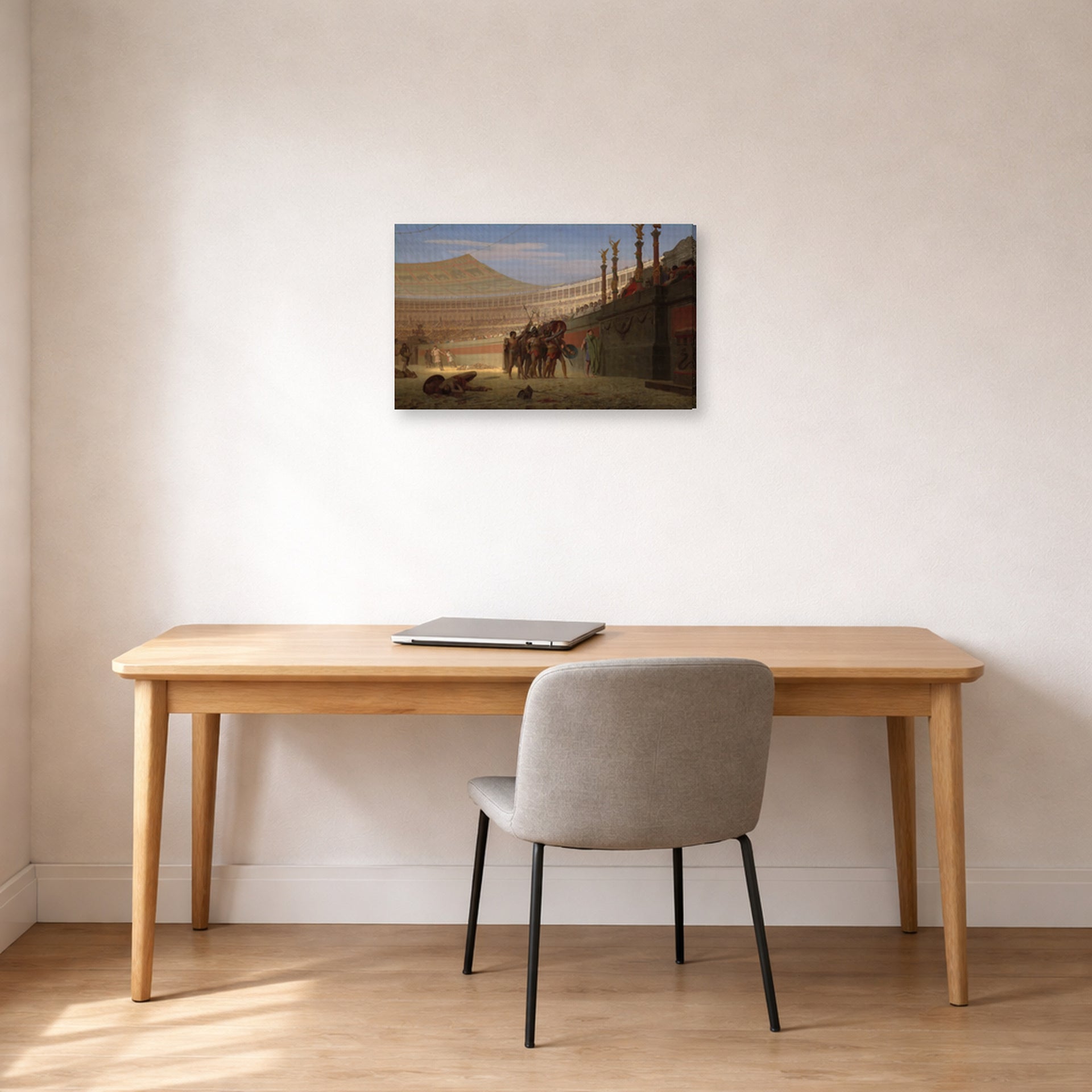 Jean-Leon Gerome - Hail Caesar We Who Are About to Die Salute You - gallery wrap lifestyle office