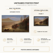 Jean-Leon Gerome - Hail Caesar We Who Are About to Die Salute You - poster print combined product and display infographic
