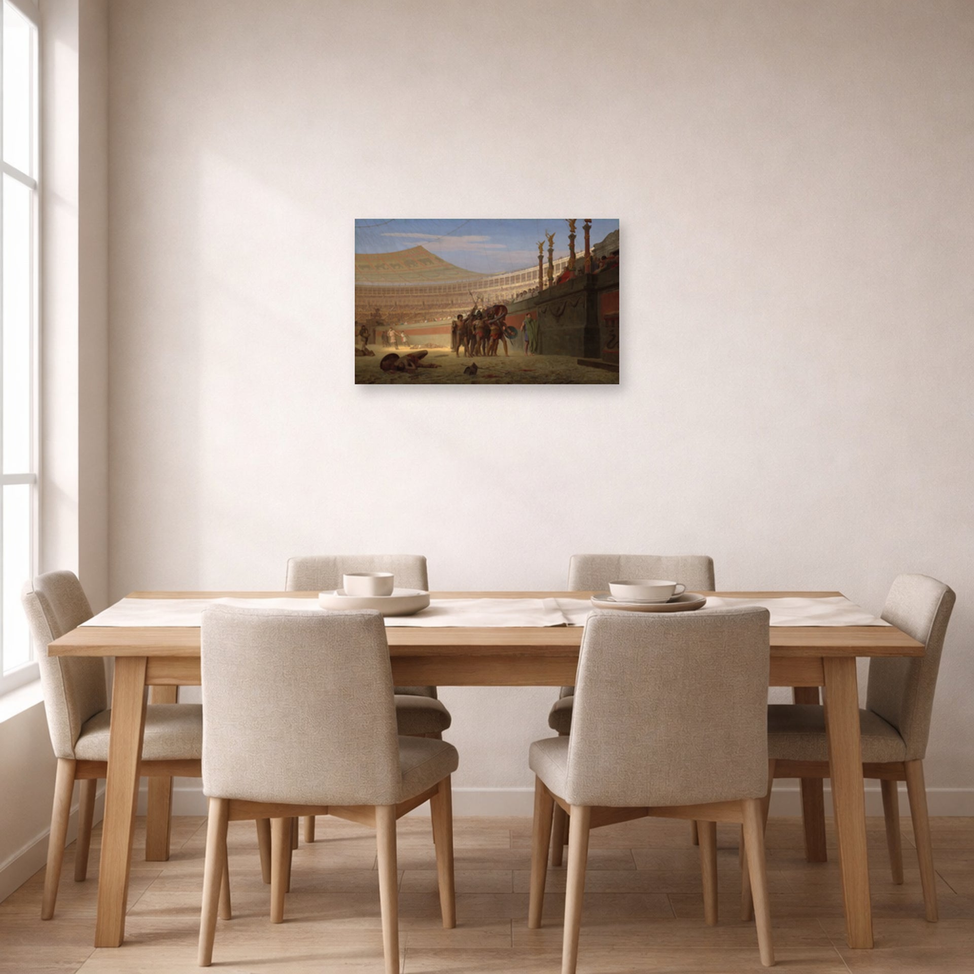 Jean-Leon Gerome - Hail Caesar We Who Are About to Die Salute You - poster print lifestyle dining unframed