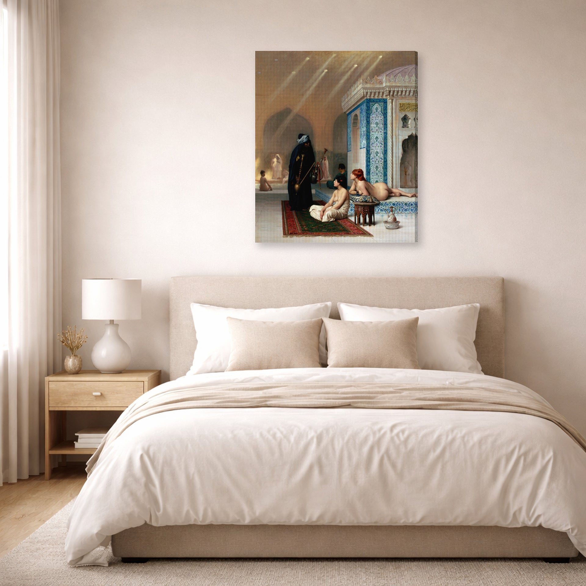 Jean-Leon Gerome - Harem Pool - gallery wrap lifestyle bedroom