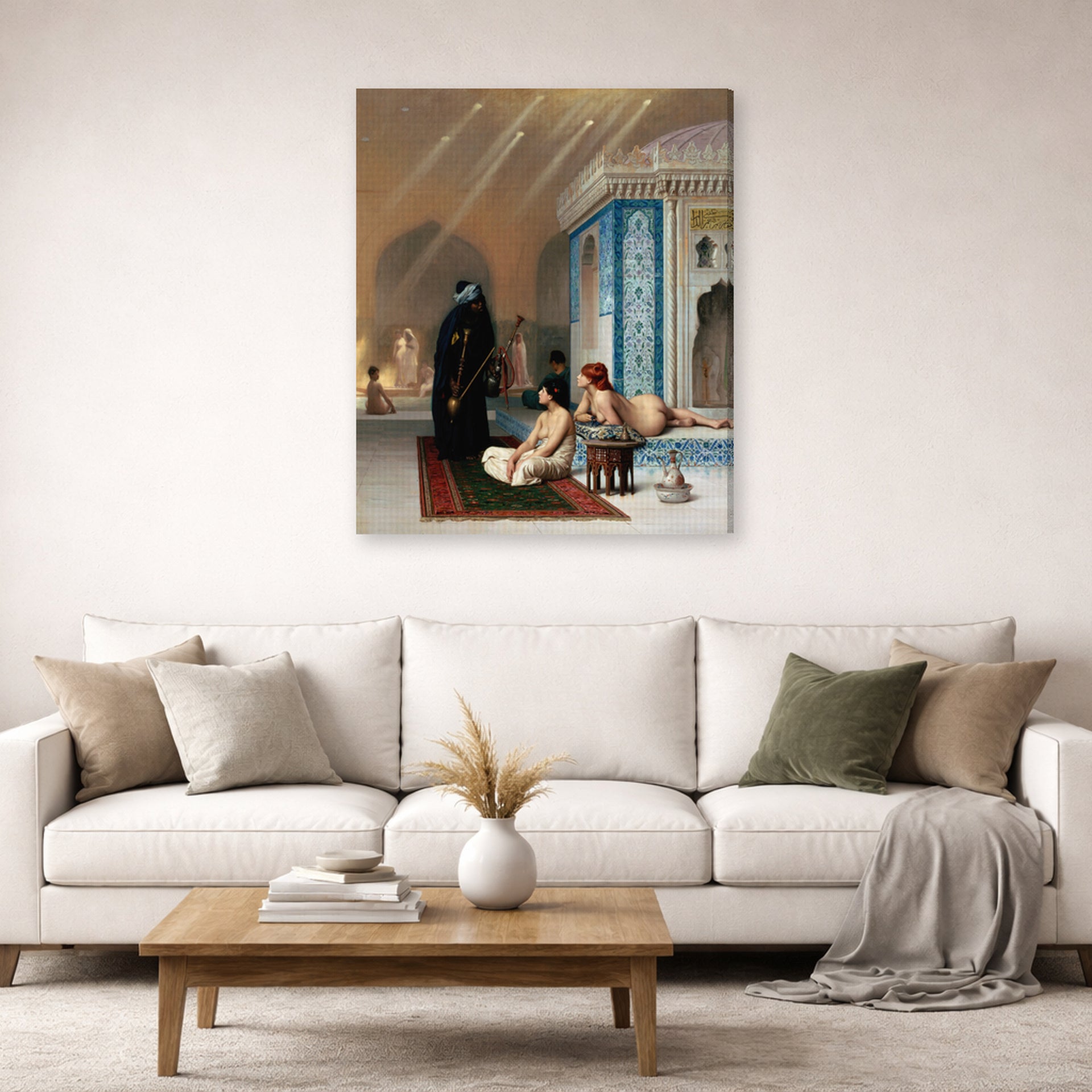 Jean-Leon Gerome - Harem Pool - gallery wrap lifestyle living room 2