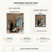 Jean-Leon Gerome - Harem Pool - poster print combined product and display infographic