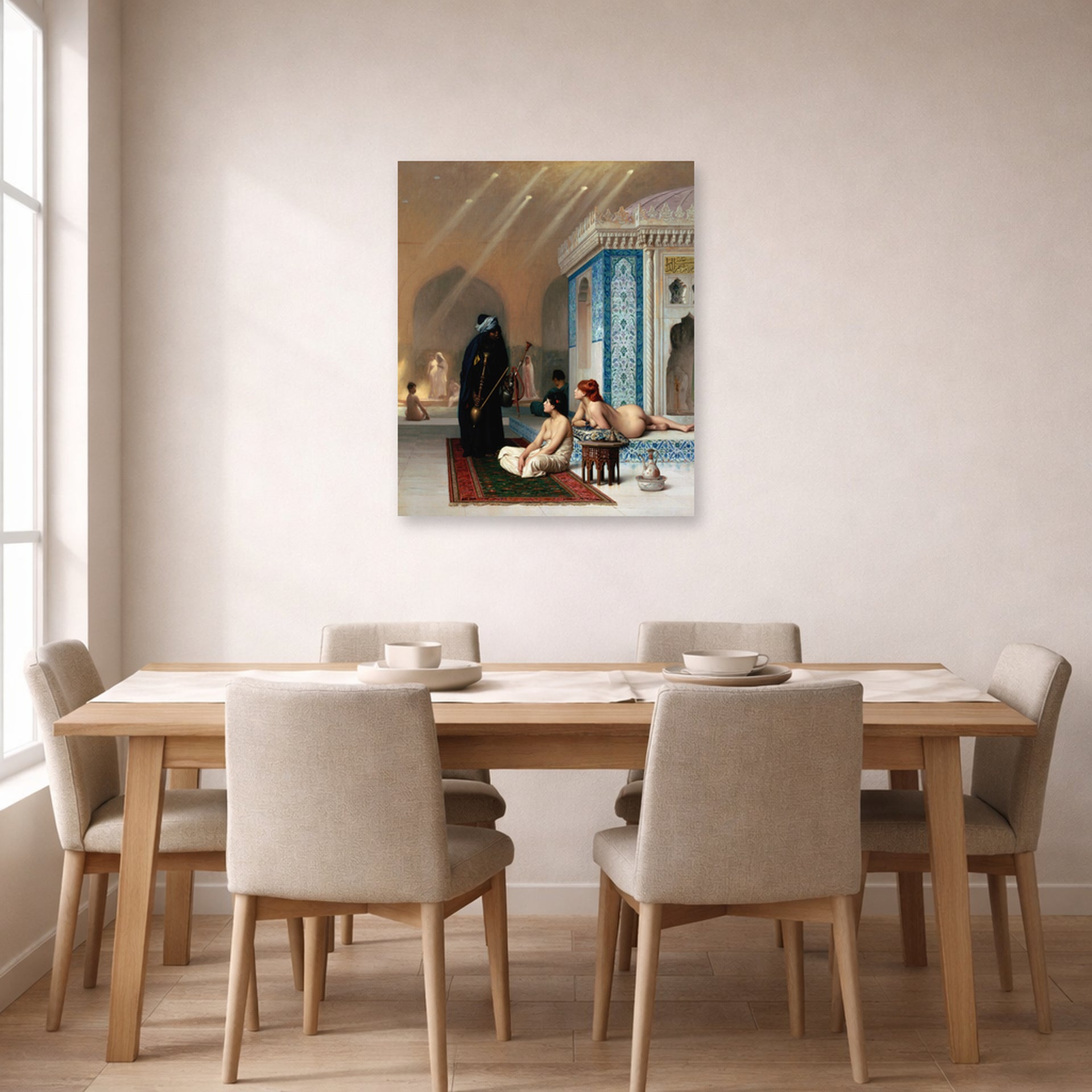 Jean-Leon Gerome - Harem Pool - poster print lifestyle dining unframed