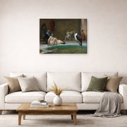 Jean-Leon Gerome - In the Harem Bath - gallery wrap lifestyle living room 2