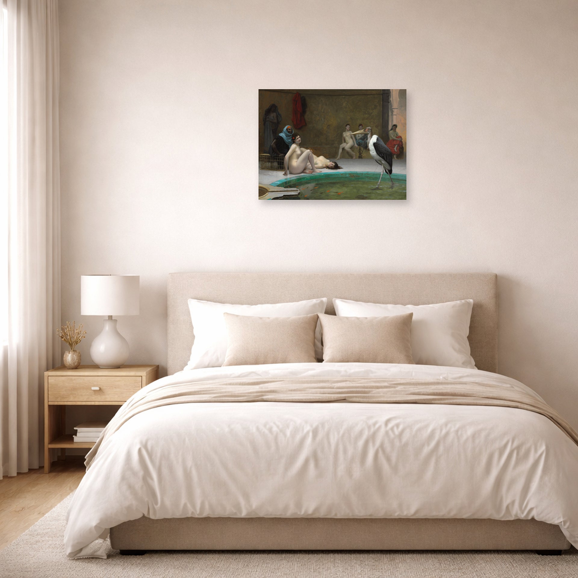Jean-Leon Gerome - In the Harem Bath - poster print lifestyle bedroom unframed