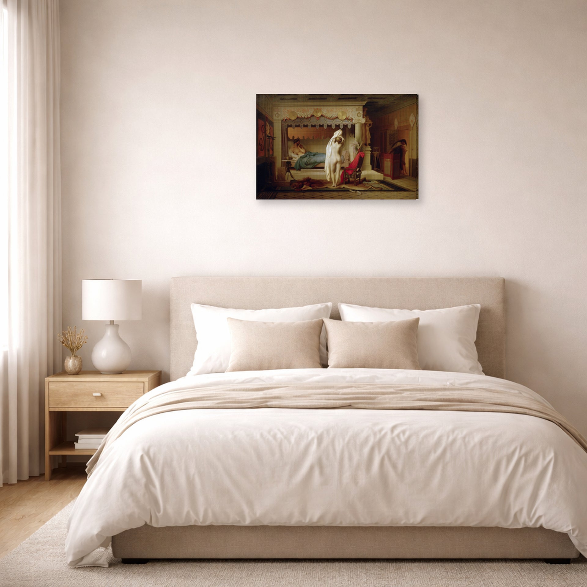 Jean-Leon Gerome - King Candaules - gallery wrap lifestyle bedroom