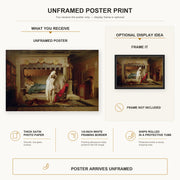 Jean-Leon Gerome - King Candaules - poster print combined product and display infographic
