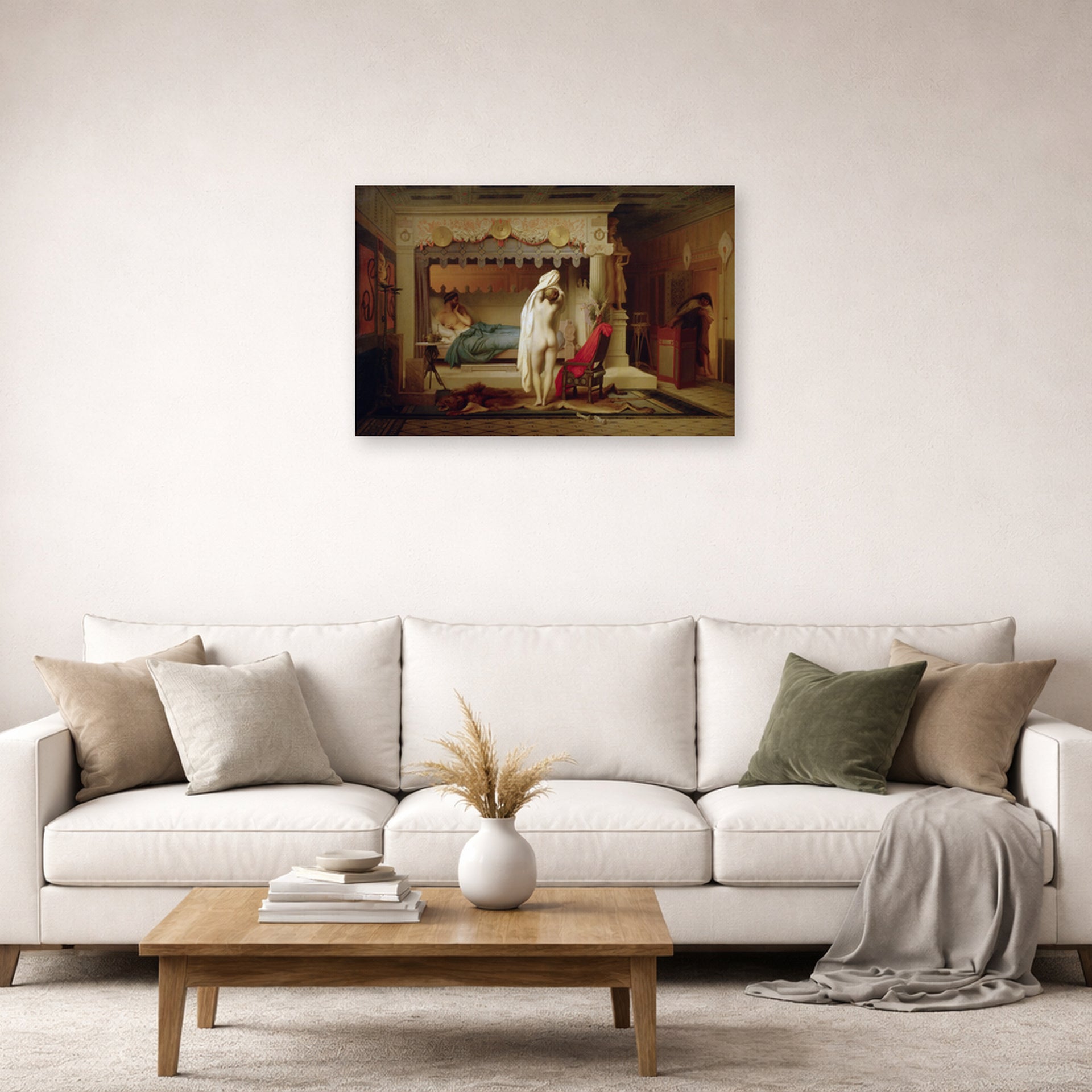 Jean-Leon Gerome - King Candaules - poster print lifestyle living room 2 unframed