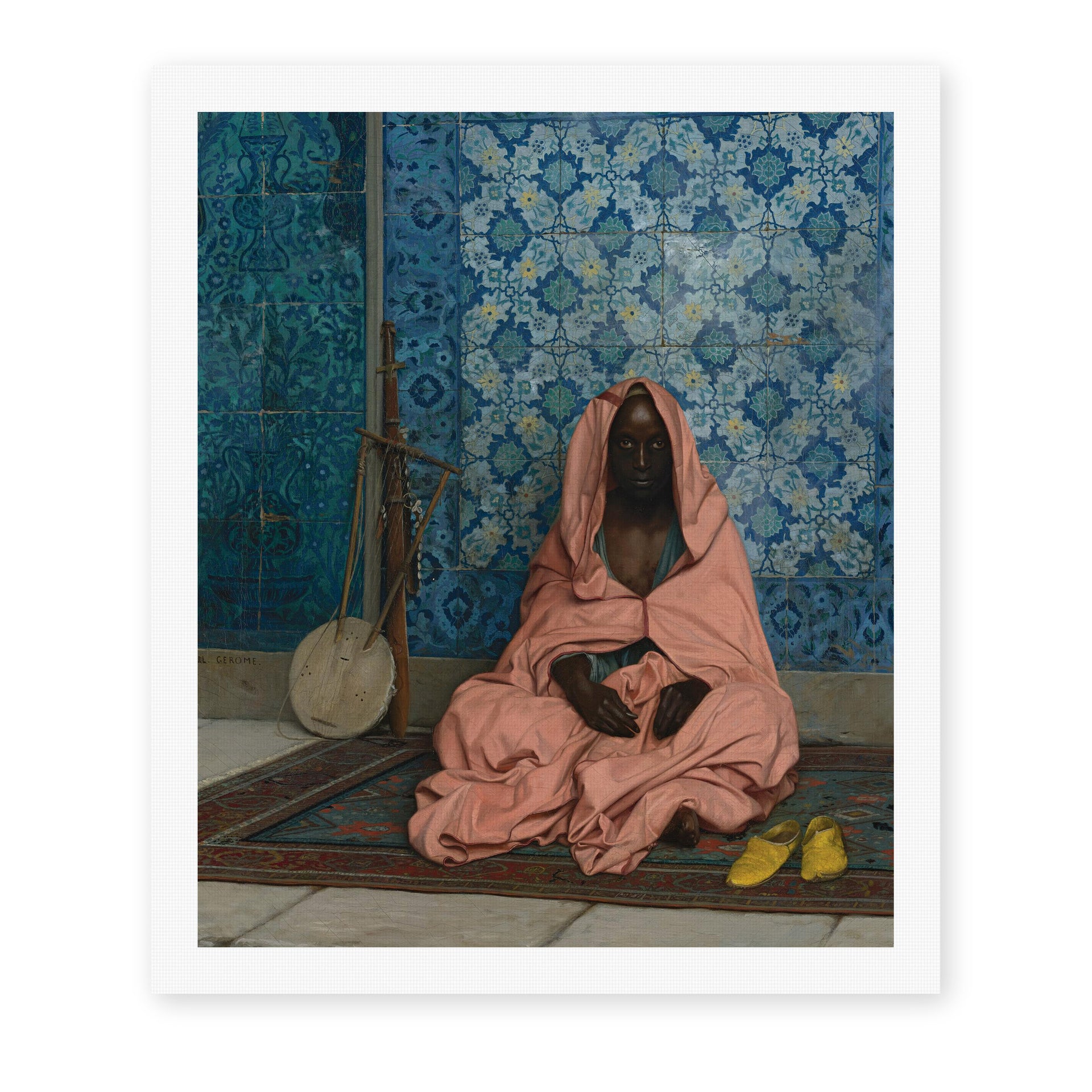 Jean-Leon Gerome - Le Barde Noir - canvas print hero