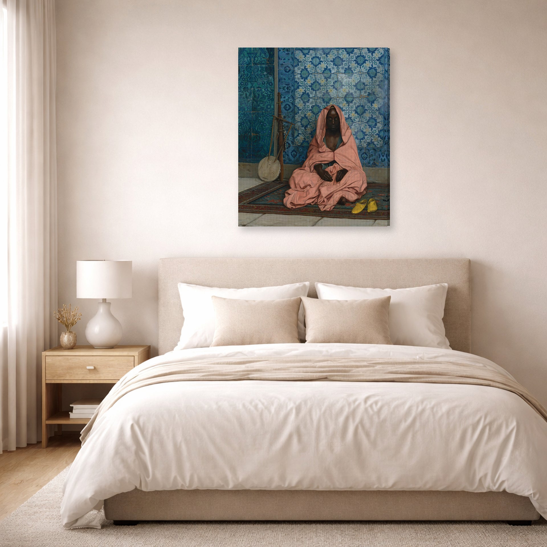 Jean-Leon Gerome - Le Barde Noir - gallery wrap lifestyle bedroom