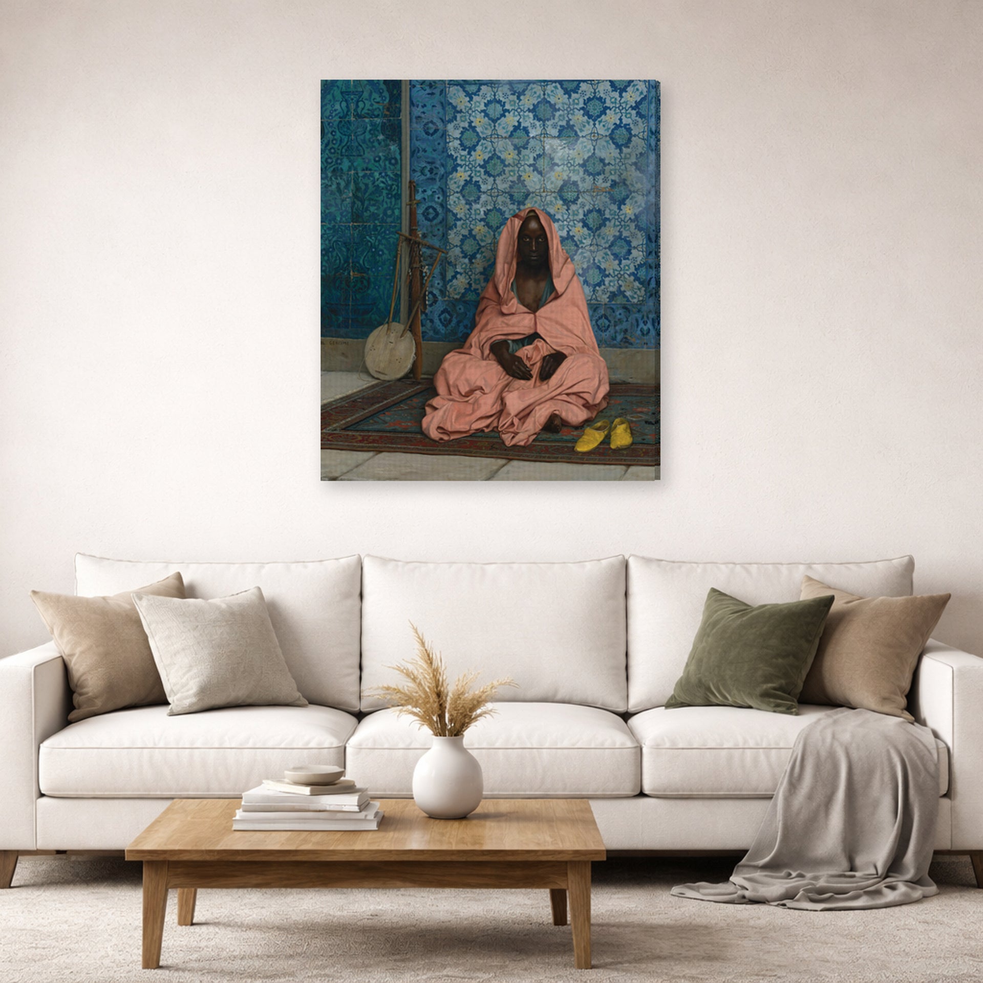 Jean-Leon Gerome - Le Barde Noir - gallery wrap lifestyle living room 2