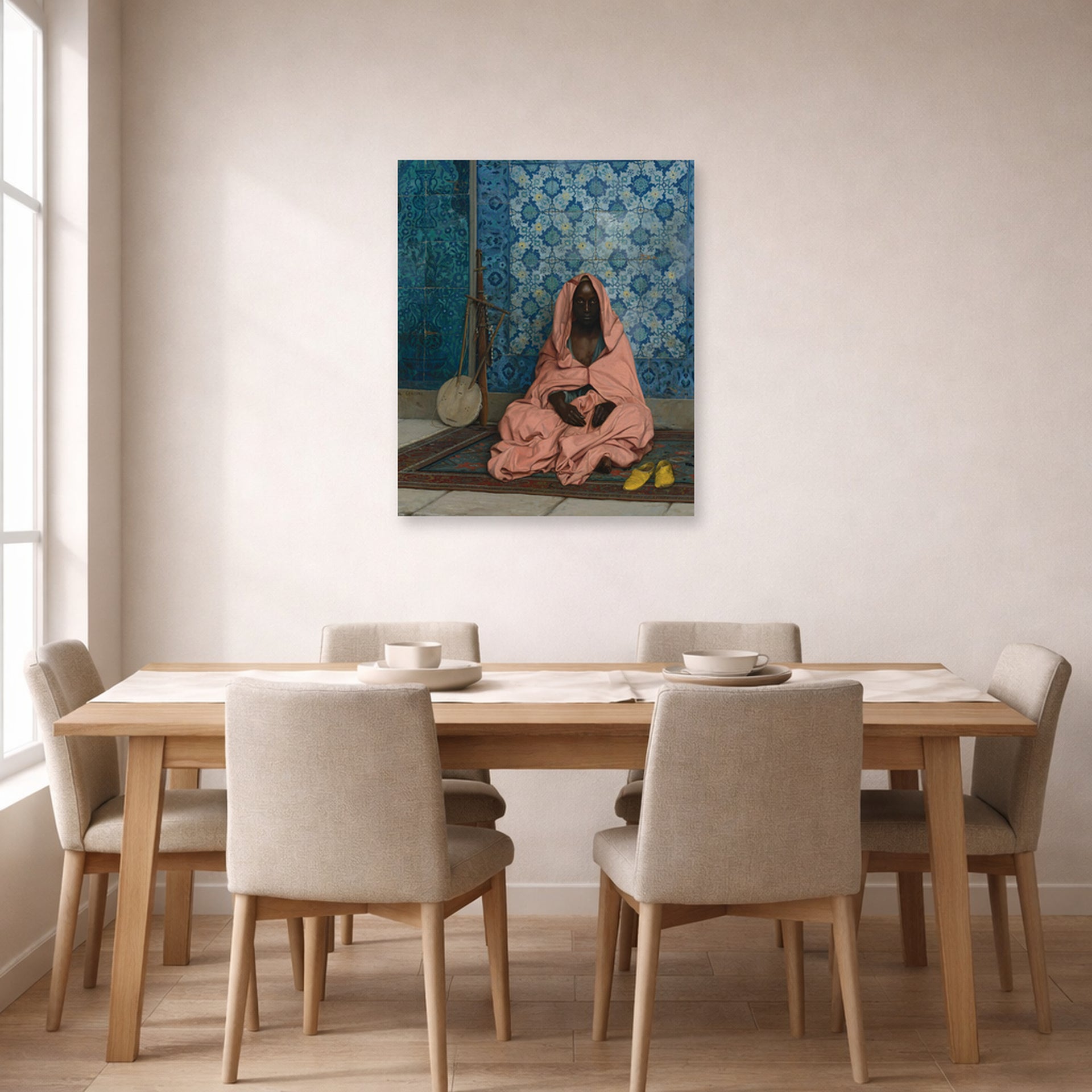 Jean-Leon Gerome - Le Barde Noir - poster print lifestyle dining unframed