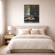 Jean-Leon Gerome - Le Tigre Et Le Gardien - gallery wrap lifestyle bedroom