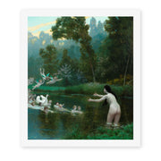 Jean-Leon Gerome - Leda and the Swan - canvas print hero