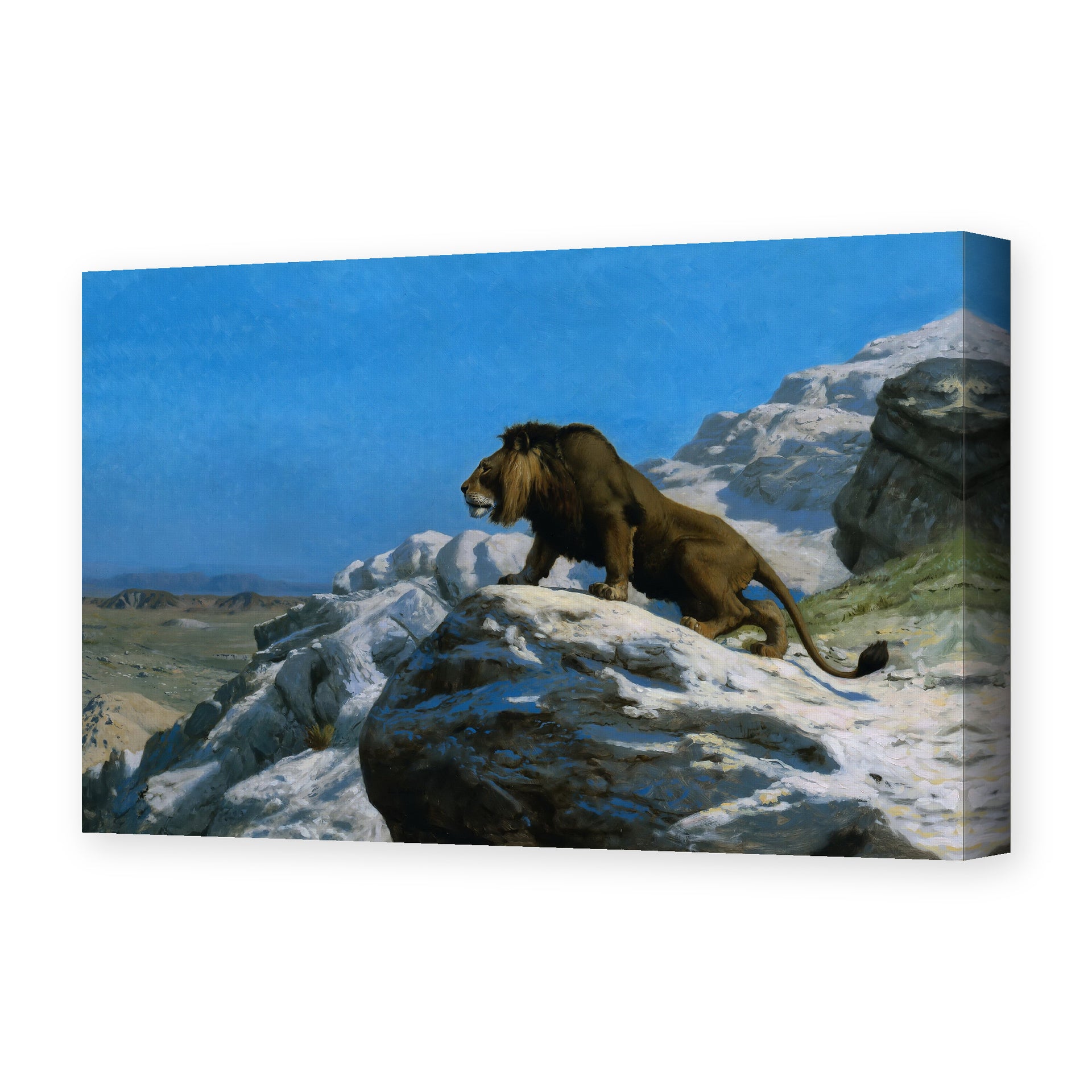 Jean-Leon Gerome - Lion on the Watch - gallery wrap hero
