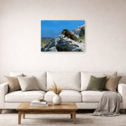 Jean-Leon Gerome - Lion on the Watch - poster print lifestyle living room 2 unframed