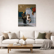 Jean-Leon Gerome - Moorish Bath - gallery wrap lifestyle living room 2