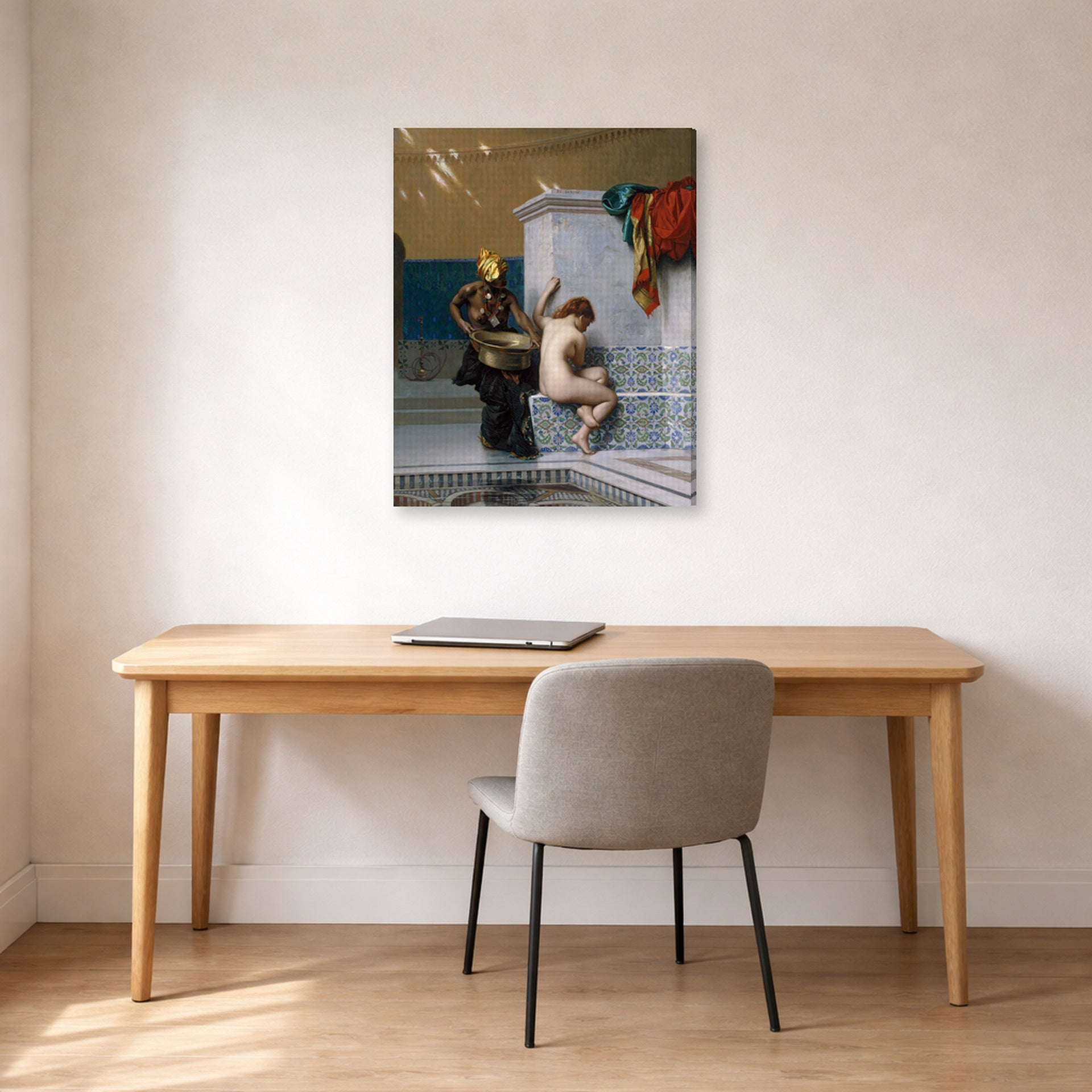 Jean-Leon Gerome - Moorish Bath - gallery wrap lifestyle office
