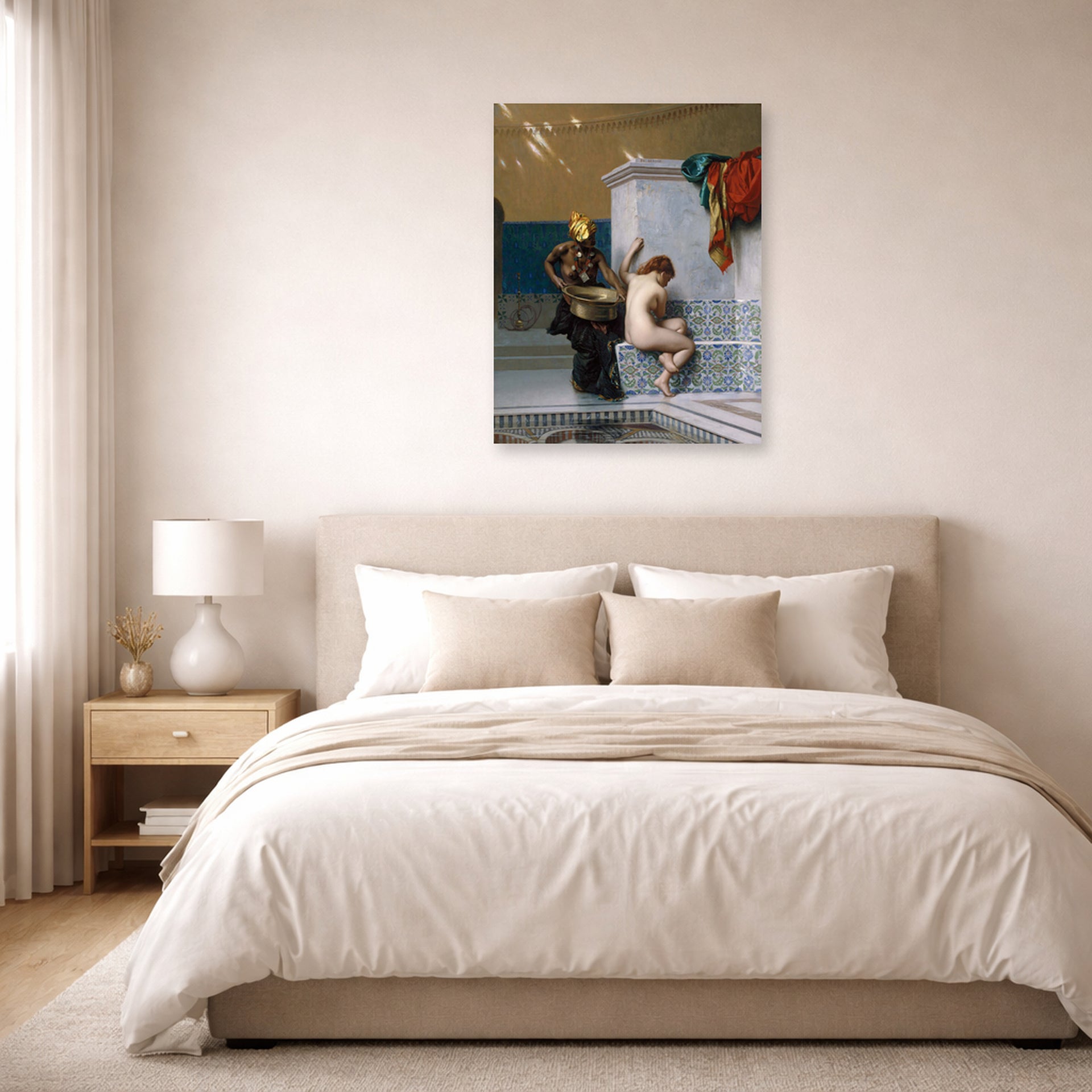 Jean-Leon Gerome - Moorish Bath - poster print lifestyle bedroom unframed