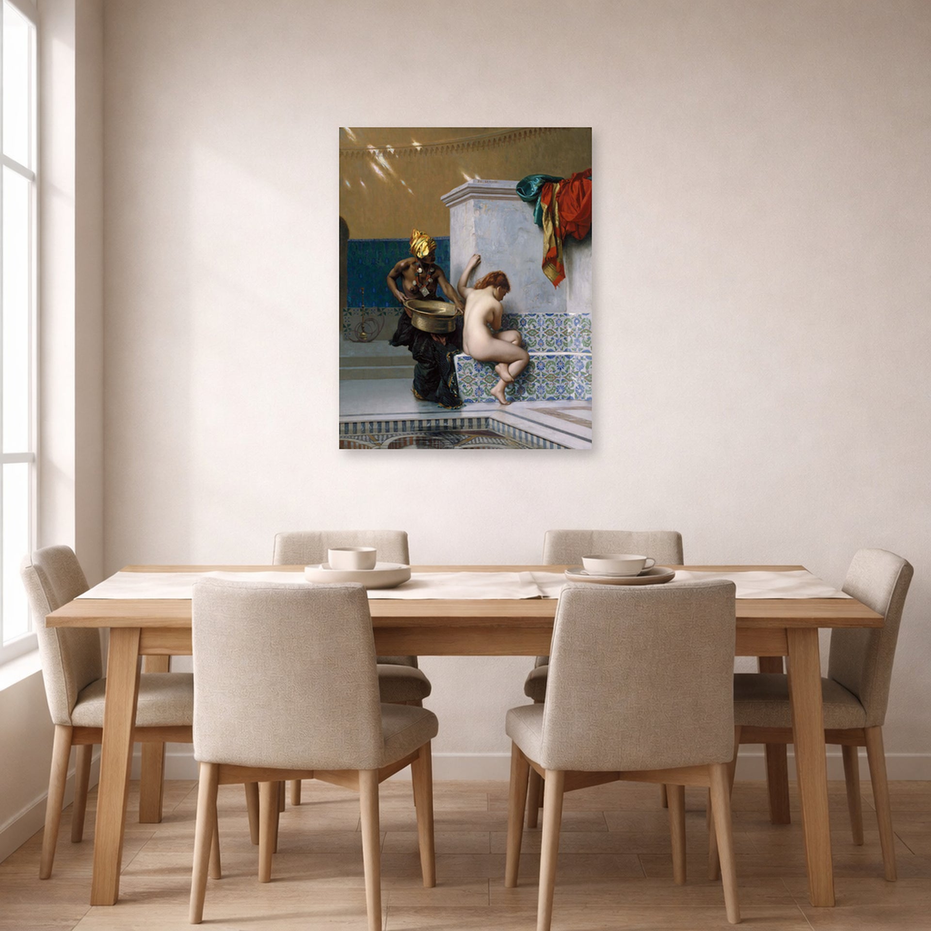 Jean-Leon Gerome - Moorish Bath - poster print lifestyle dining unframed