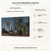 Jean-Leon Gerome - Rustem Pasha Mosque, Istanbul - Jean Leon Gerome Rustem Pasha Mosque Istanbul gallery wrap product details infographic