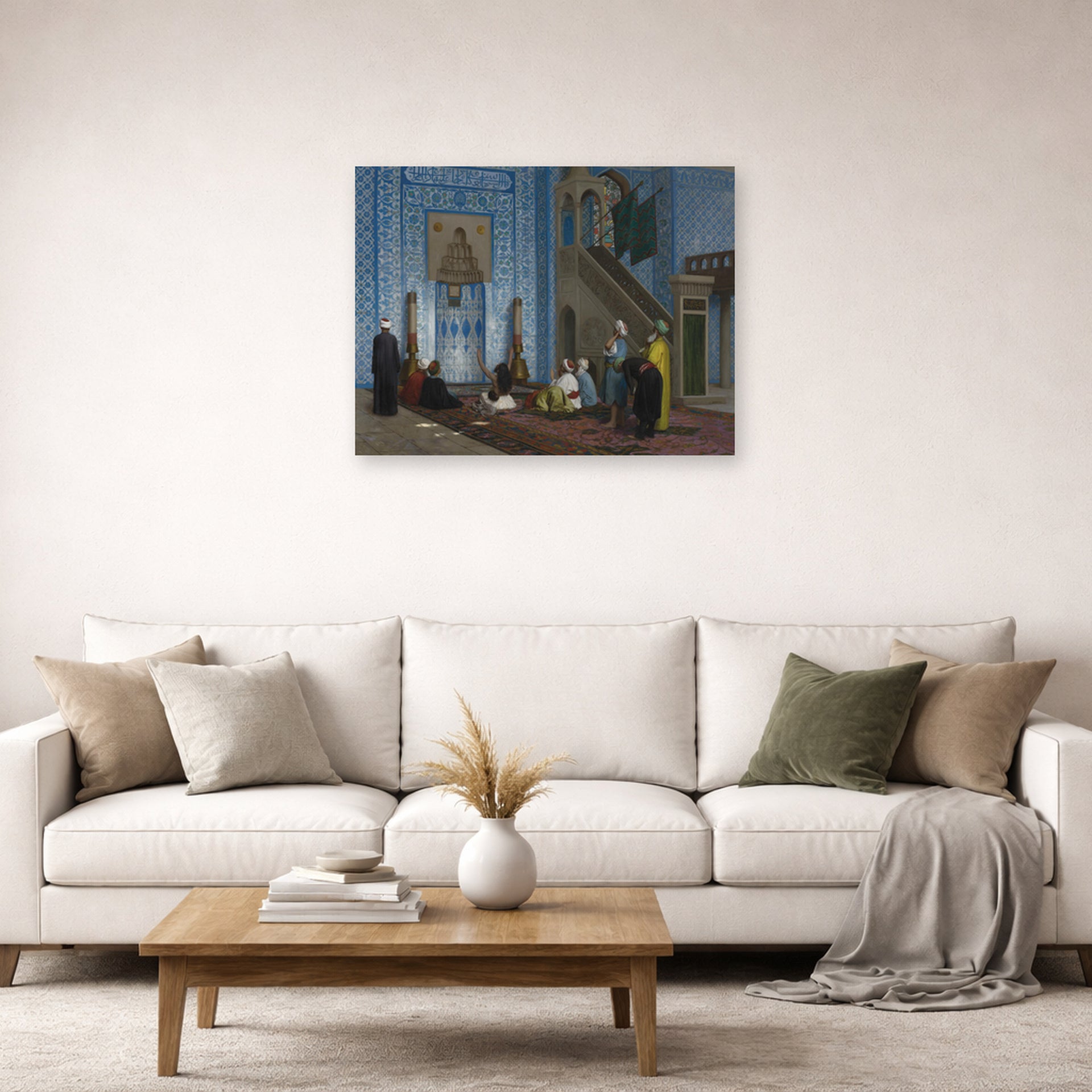 Jean-Leon Gerome - Rustem Pasha Mosque, Istanbul - Jean Leon Gerome Rustem Pasha Mosque Istanbul poster print lifestyle living room 2 unframed