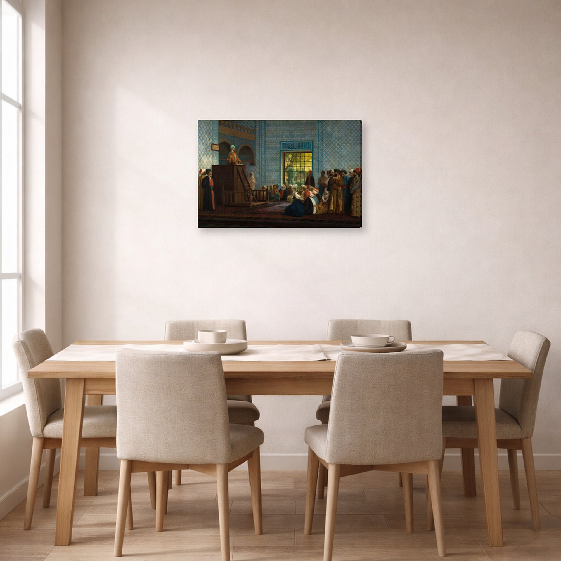 Jean-Leon Gerome - Sermon in the Mosque - gallery wrap lifestyle dining