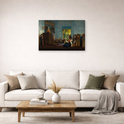 Jean-Leon Gerome - Sermon in the Mosque - gallery wrap lifestyle living room 2