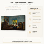 Jean-Leon Gerome - Sermon in the Mosque - gallery wrap product details infographic