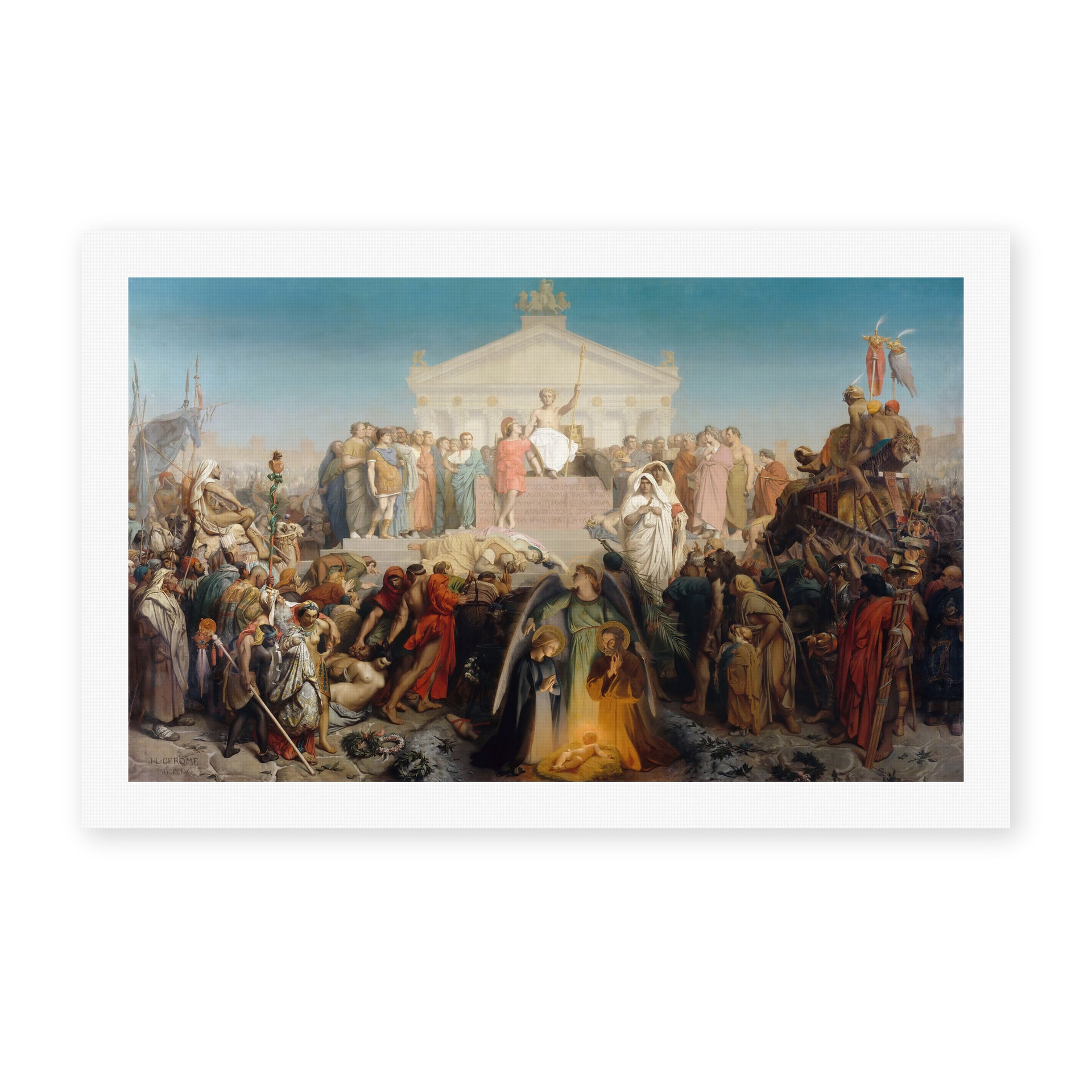 Jean-Leon Gerome - The Age of Augustus and the Birth of Jesus Christ - canvas print hero