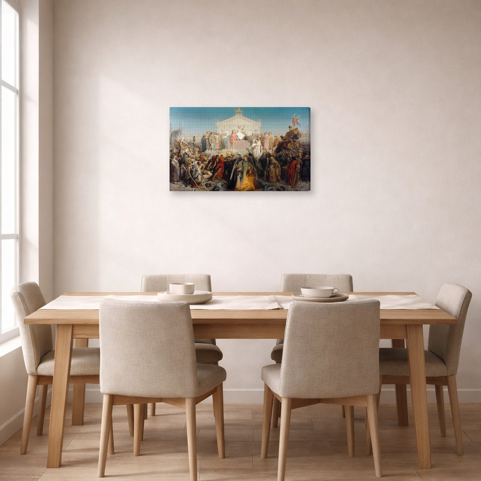 Jean-Leon Gerome - The Age of Augustus and the Birth of Jesus Christ - gallery wrap lifestyle dining