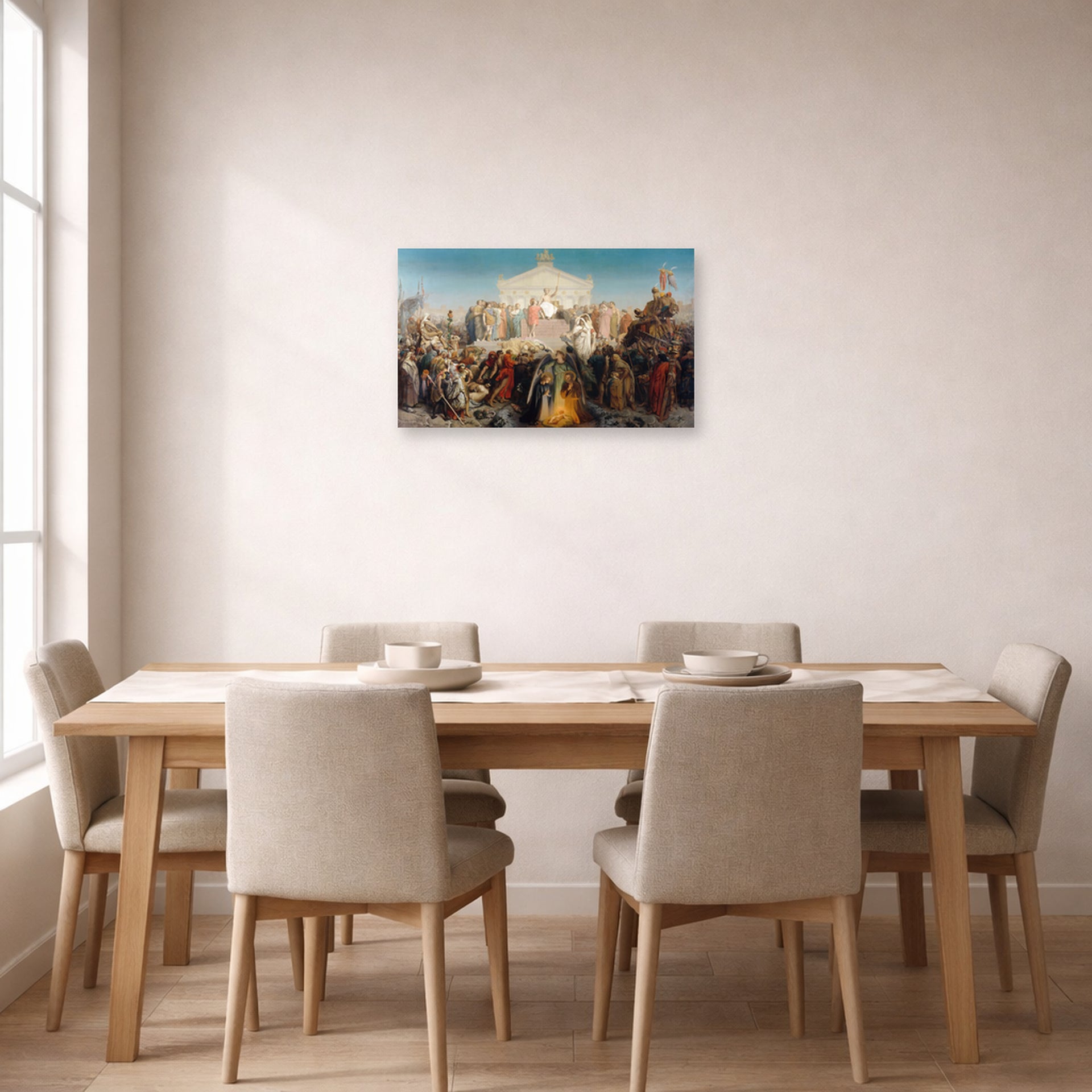 Jean-Leon Gerome - The Age of Augustus and the Birth of Jesus Christ - poster print lifestyle dining unframed