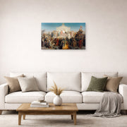 Jean-Leon Gerome - The Age of Augustus and the Birth of Jesus Christ - poster print lifestyle living room 2 unframed