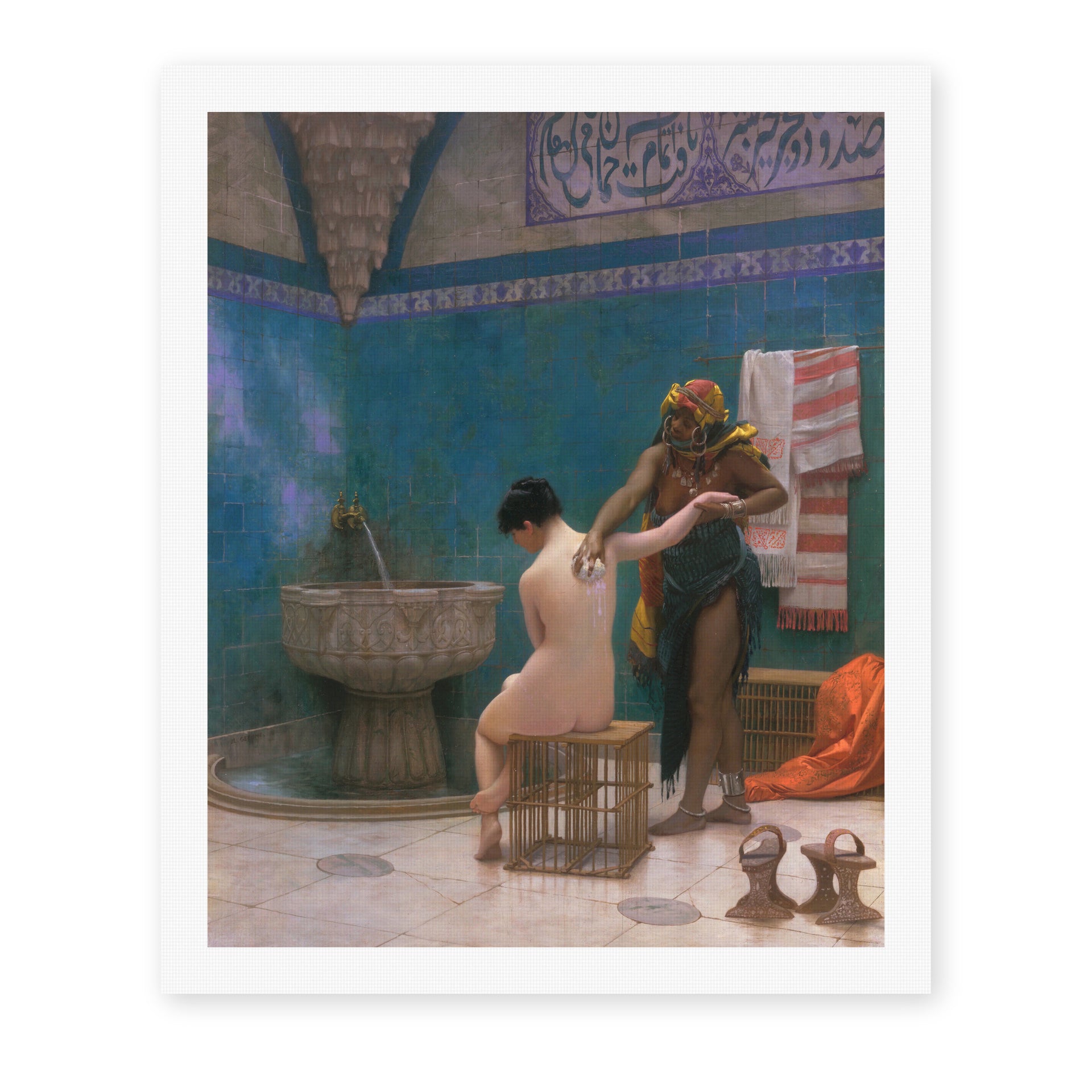 Jean-Leon Gerome - The Bath - canvas print hero