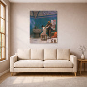 Jean-Leon Gerome - The Bath - gallery wrap lifestyle living room 1
