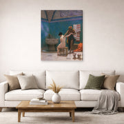 Jean-Leon Gerome - The Bath - gallery wrap lifestyle living room 2