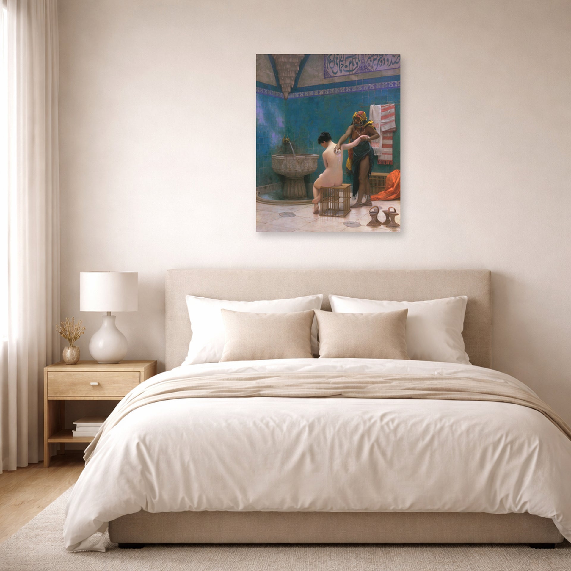 Jean-Leon Gerome - The Bath - poster print lifestyle bedroom unframed